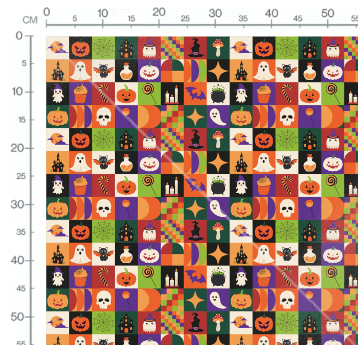 Tissu Imprimé Halloween Patchwork, 10 tissus au choix – Image 2