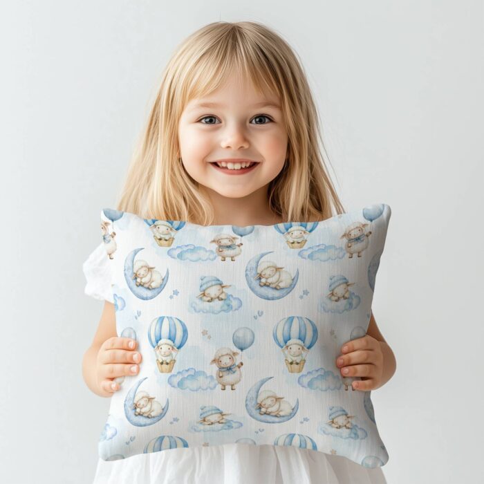 Tissu Exclusif Mouton Mignon Ciel, 11 tissus au choix – Image 3
