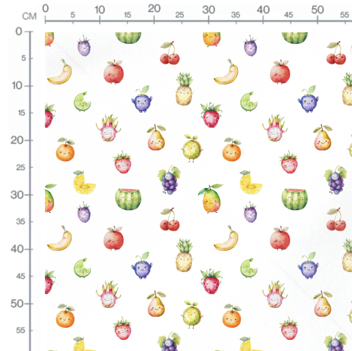 Tissu Exclusif Fruits Joyeux, 11 tissus au choix – Image 2