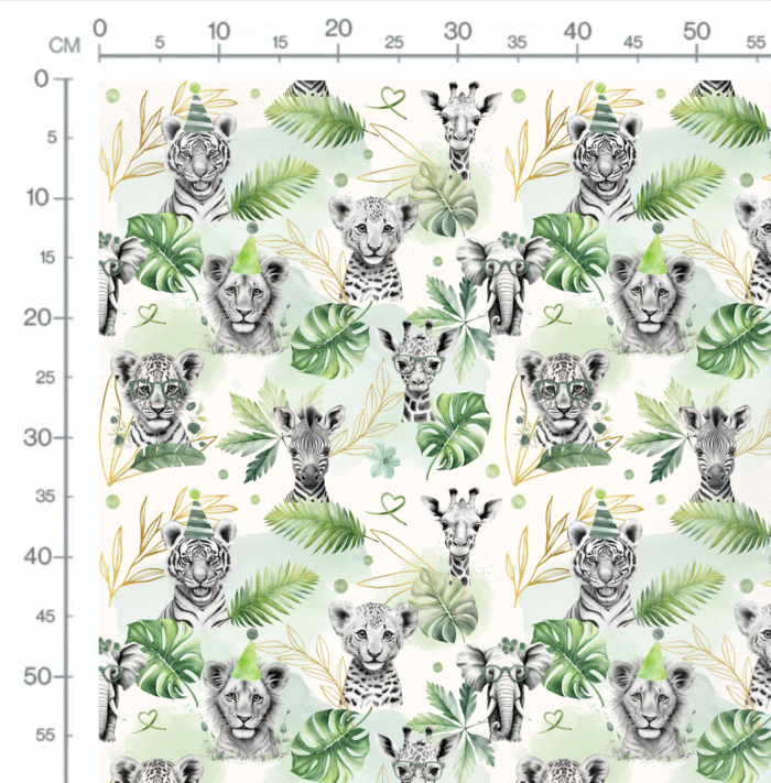 Tissu Exclusif Safari Vert Fete, 11 tissus au choix – Image 2
