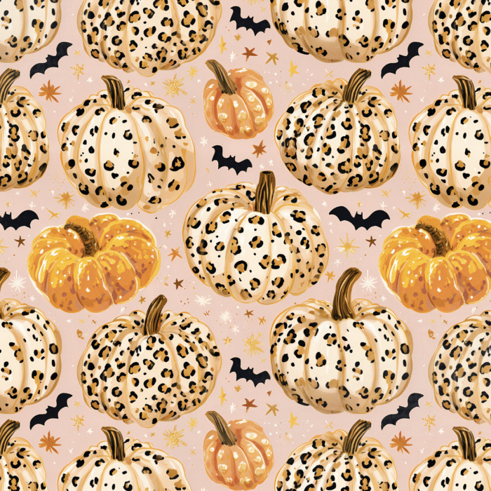 Tissu Imprimé Citrouille Halloween Panthere, 10 tissus au choix