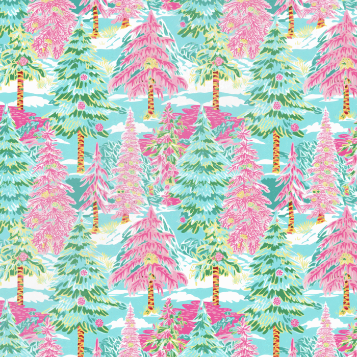 Tissu Imprimé Noel Sapins Preppy, 11 tissus au choix