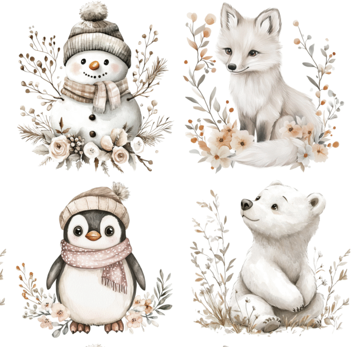 Lot Thermocollant pour tissus Noel Boho