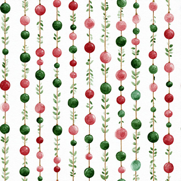 Tissu Imprimé Noel Poésie Boules Petites, 10 tissus au choix