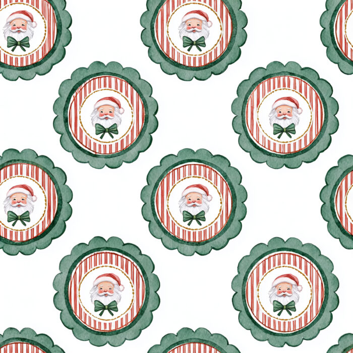 Tissu Imprimé Noel Poésie Père Noel, 10 tissus au choix