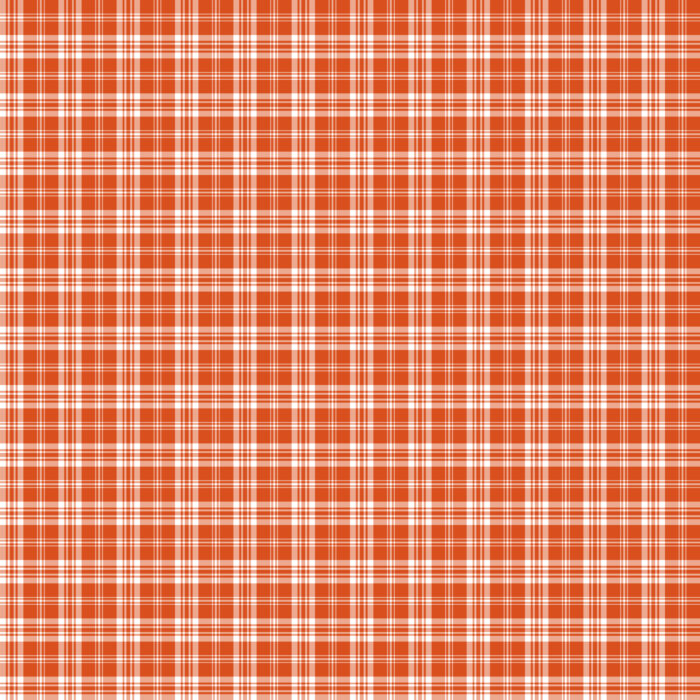 Tissu Imprimé Tartan Boho 28 Orange Rouge, 10 tissus au choix