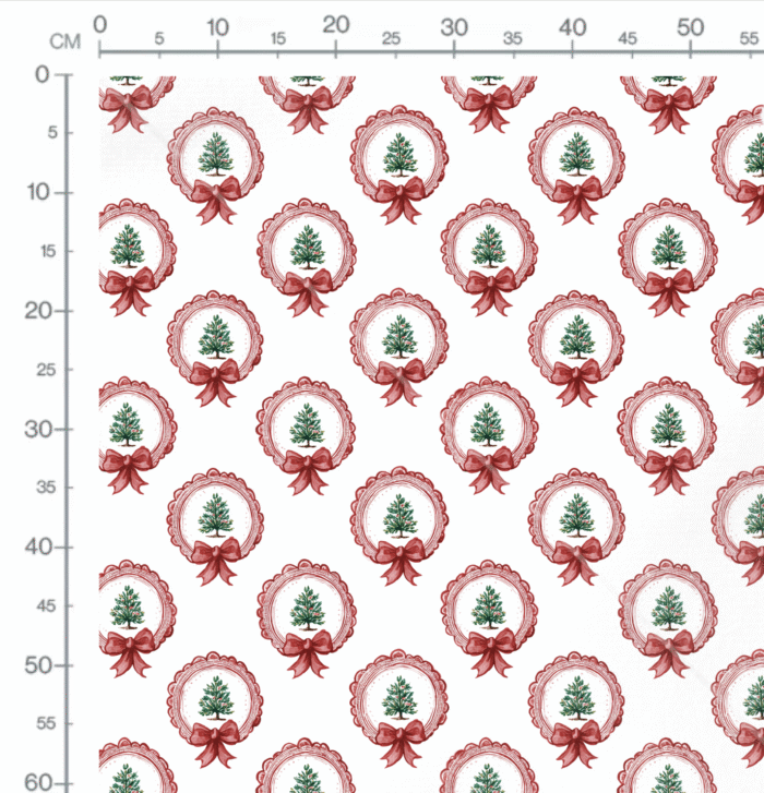 Tissu Imprimé Noel Poésie Sapin, 10 tissus au choix – Image 2