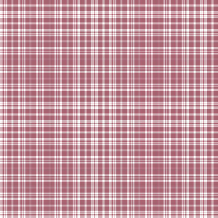 Tissu Imprimé Tartan Boho 11 Vieux Rose Foncé, 10 tissus au choix