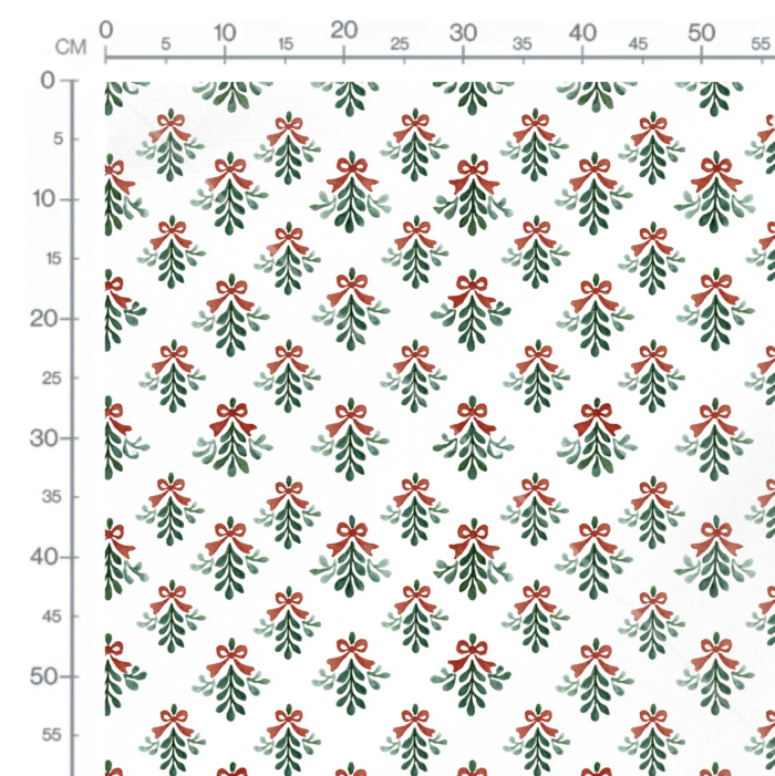 Tissu Imprimé Noel Poésie Motif Feuilles, 10 tissus au choix – Image 2