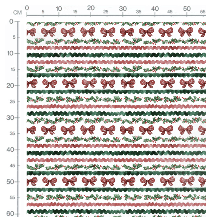 Tissu Imprimé Noel Poésie Motif Aquarelle, 10 tissus au choix – Image 2