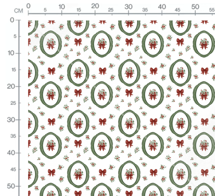 Tissu Imprimé Noel Poésie Elegance, 10 tissus au choix – Image 2