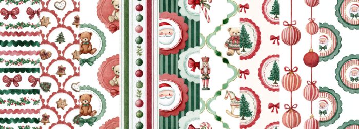 Tissu Imprimé Poésie Noeud Papillon Rouge, 10 tissus au choix – Image 3