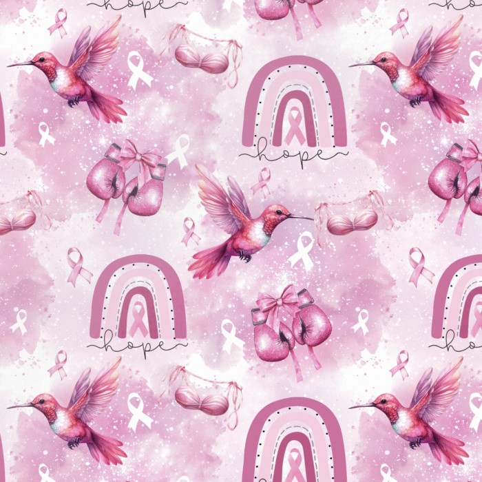 Tissu Imprimé Octobre Rose, 10 tissus au choix