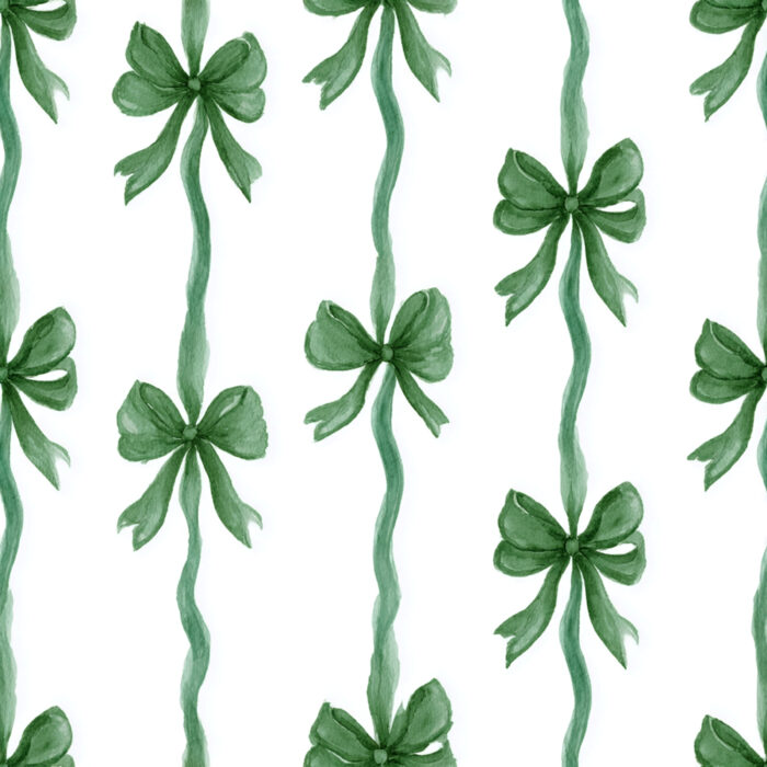 Tissu Imprimé Poésie Noeud Papillon Vert, 10 tissus au choix