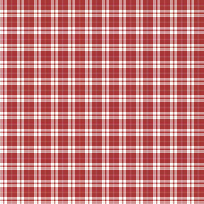 Tissu Imprimé Tartan Boho 52 Rouge Pomme, 10 tissus au choix