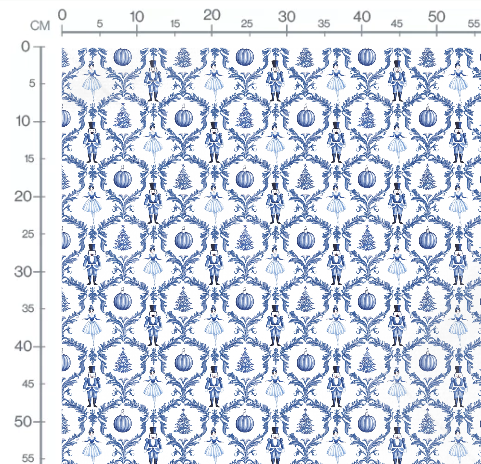 Tissu Imprimé Hiver Toile de Jouy Elegance, 11 tissus au choix – Image 2