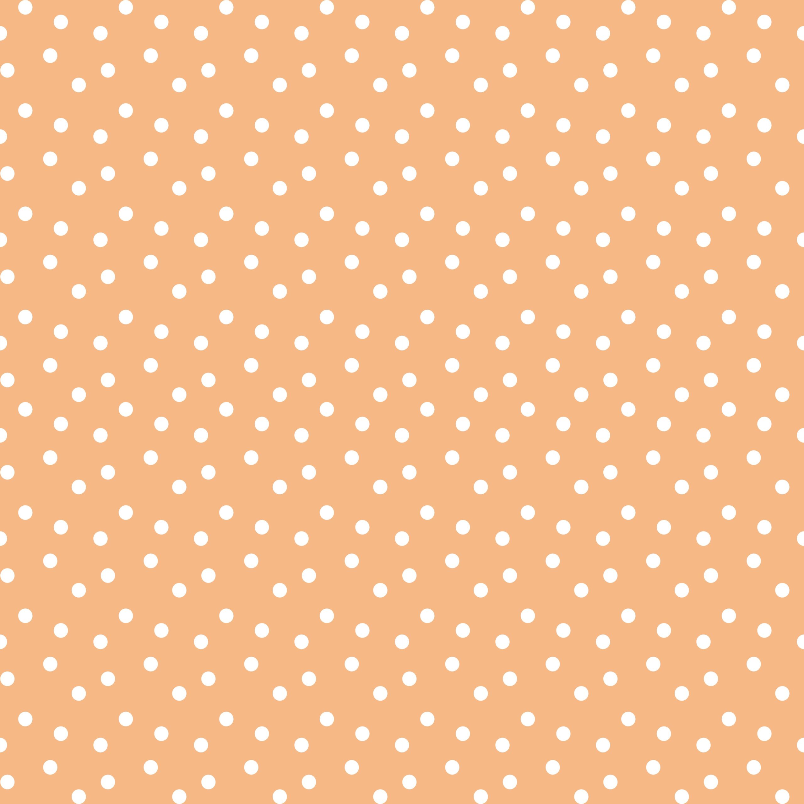 Tissu Imprimé Pois Orange Clementine, 11 tissus au choix
