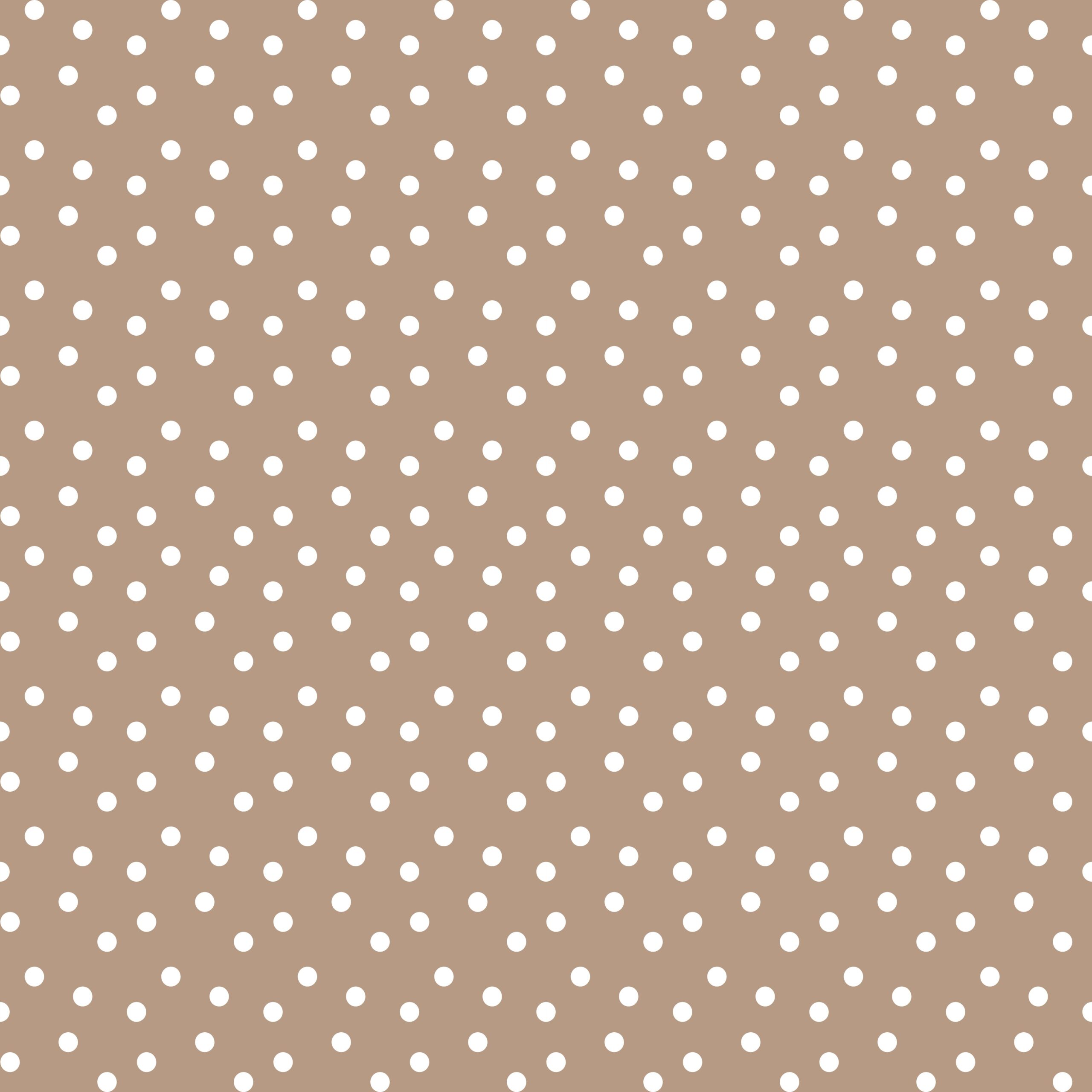 Tissu Imprimé Pois Café au Lait, 11 tissus au choix