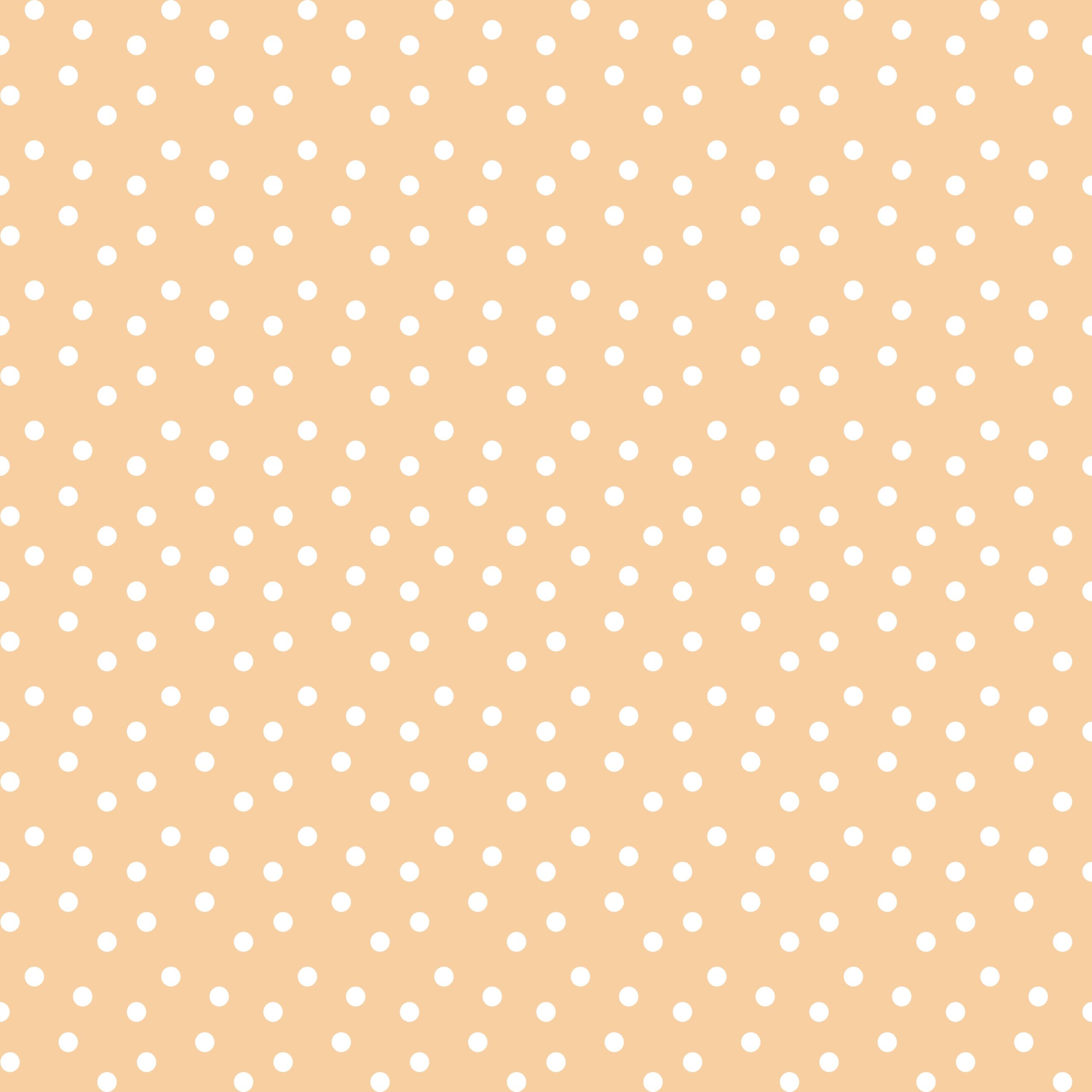Tissu Imprimé Pois Orange Pastel, 11 tissus au choix