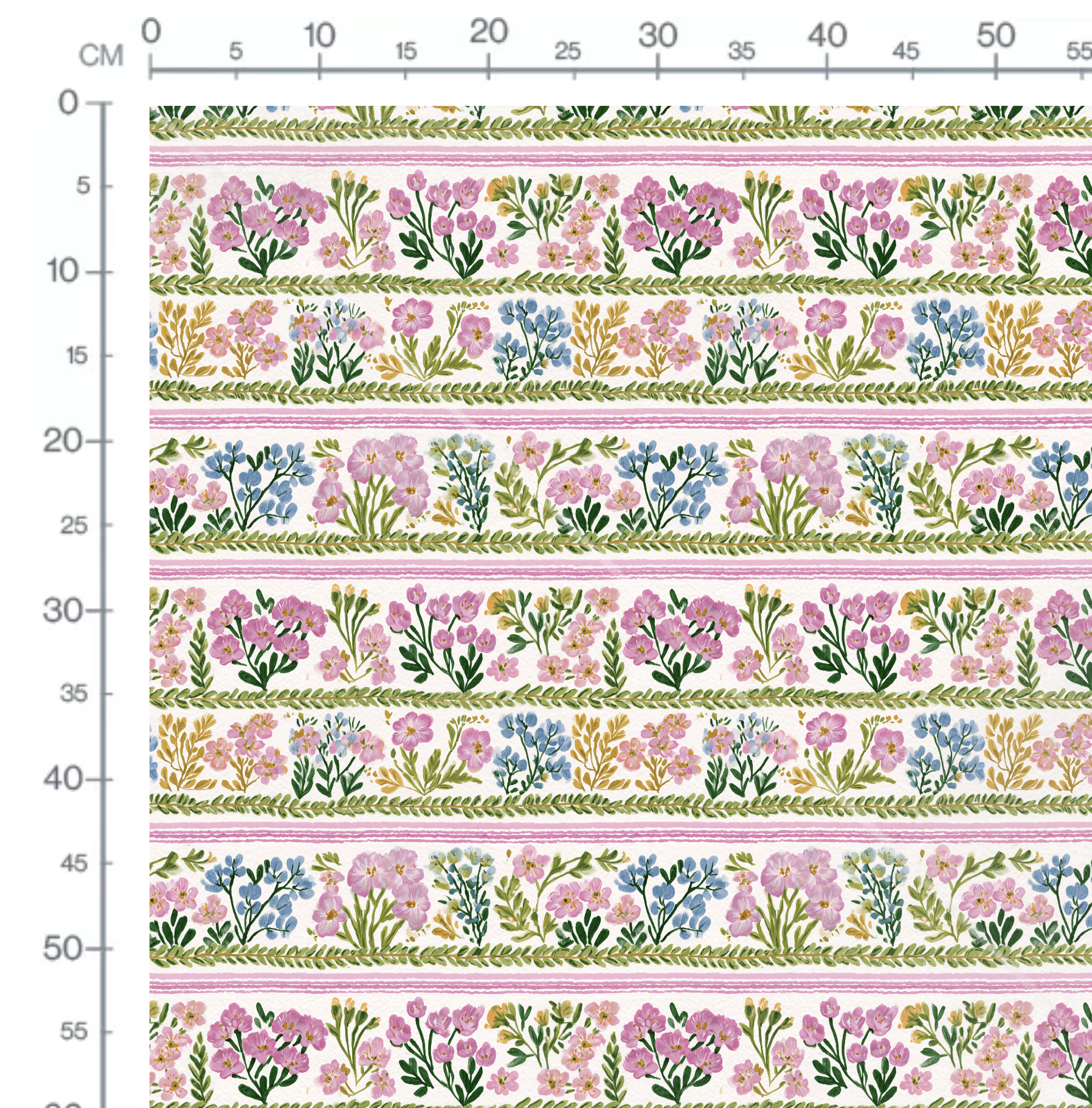 Tissu Imprimé Fleurs Aquarelle Rayures Beauté, 11 tissus au choix – Image 2
