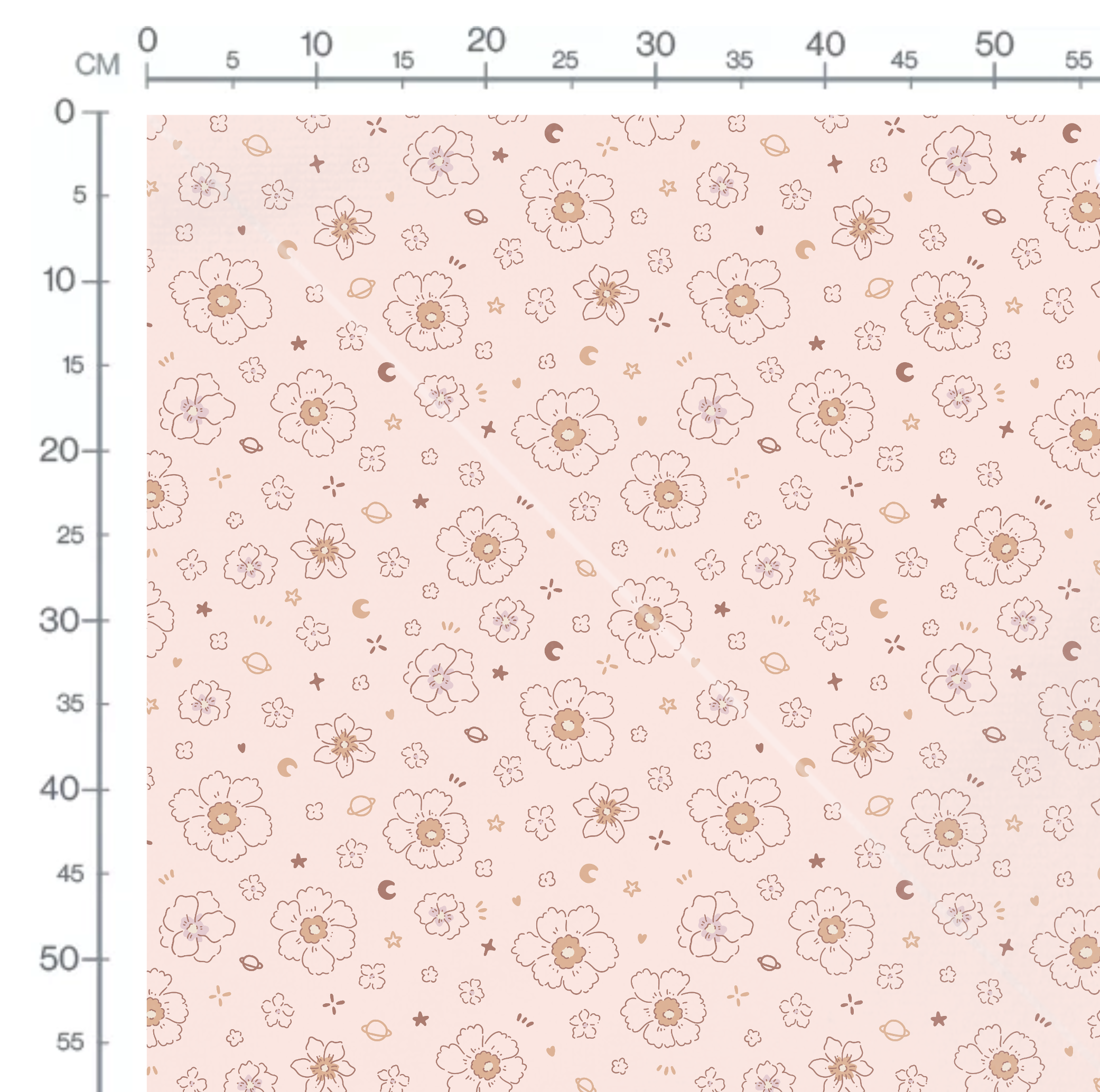 Tissu Imprimé Fleurs Printemps Etoiles Pastel, 11 tissus au choix – Image 2